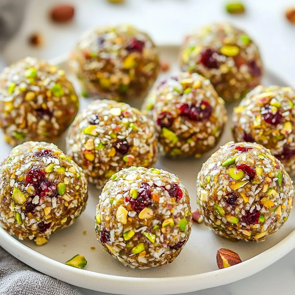 Cranberry Pistachio Energy Balls Tasty and Nutritious