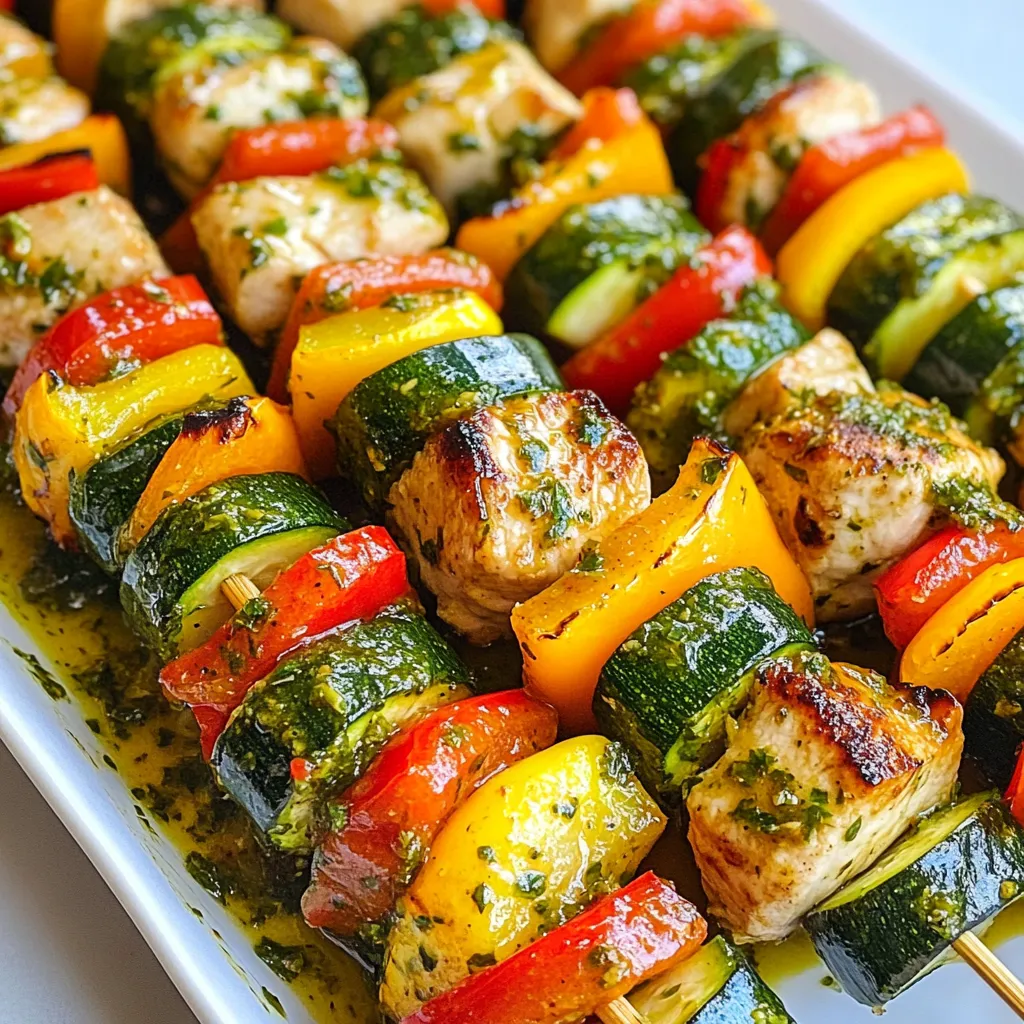 Chimichurri Chicken Skewers Flavorful Grill Delight
