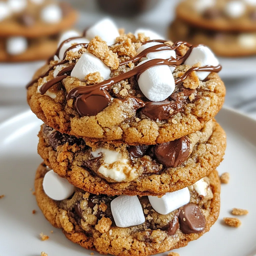 Chocolate Chip S’mores Cookies Irresistible Delight
