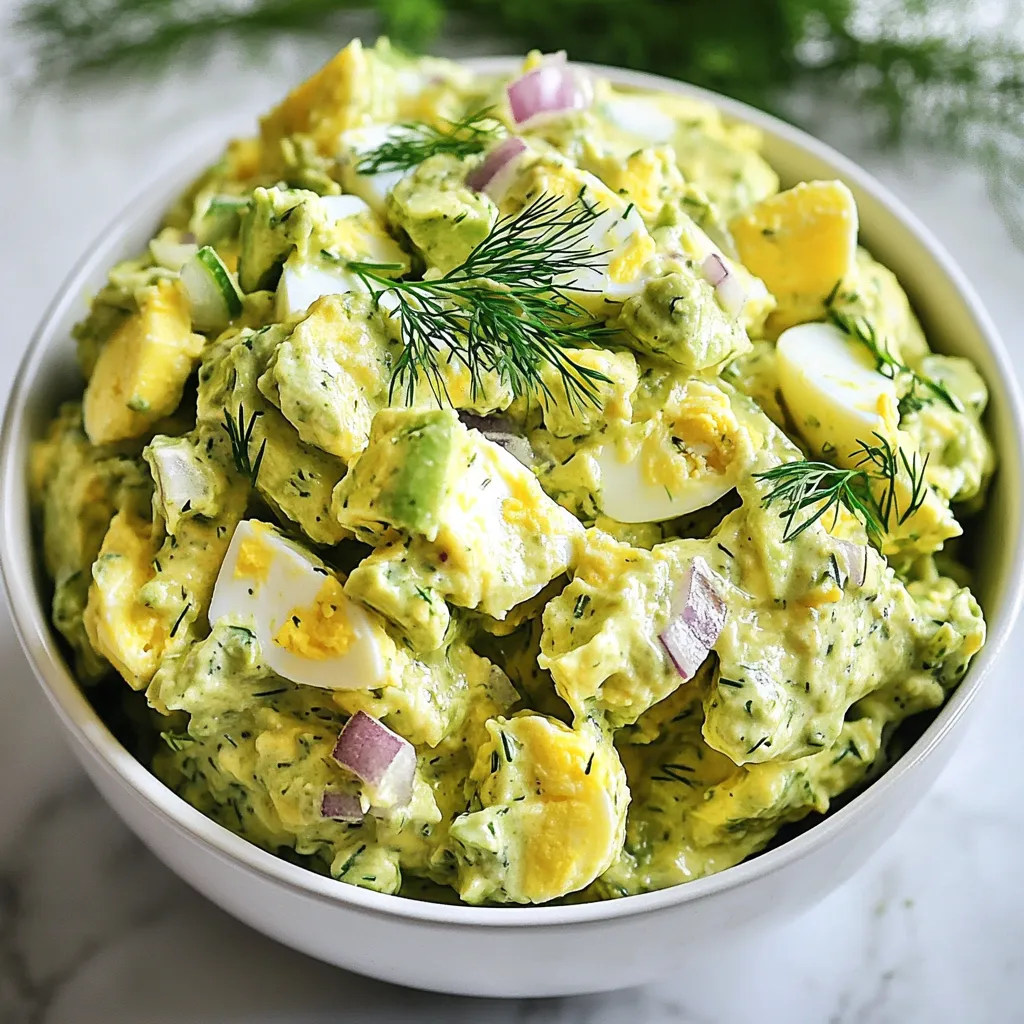 Creamy Avocado Egg Salad Simple and Tasty Meal