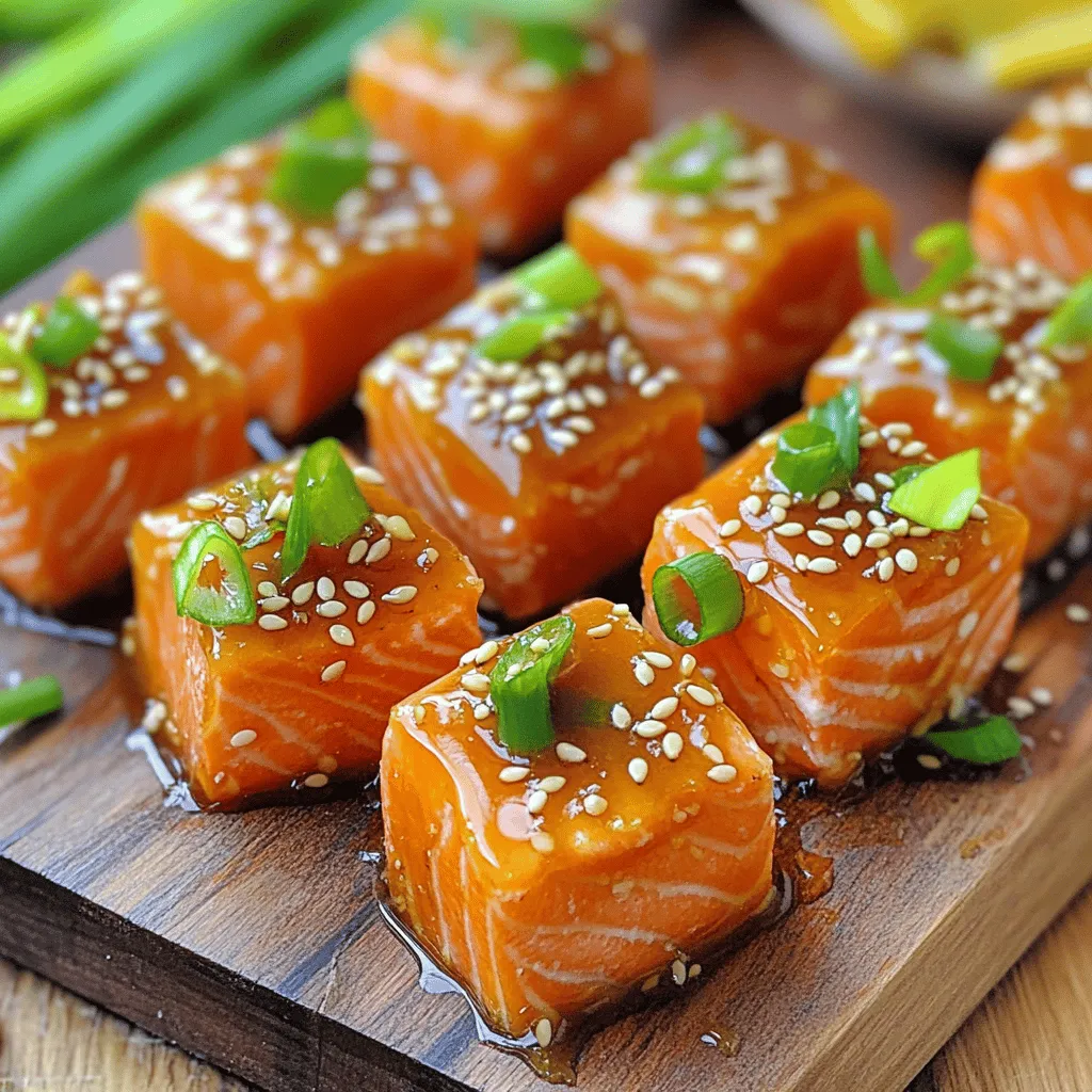 Honey Garlic Salmon Bites Air Fryer Delightful Treat