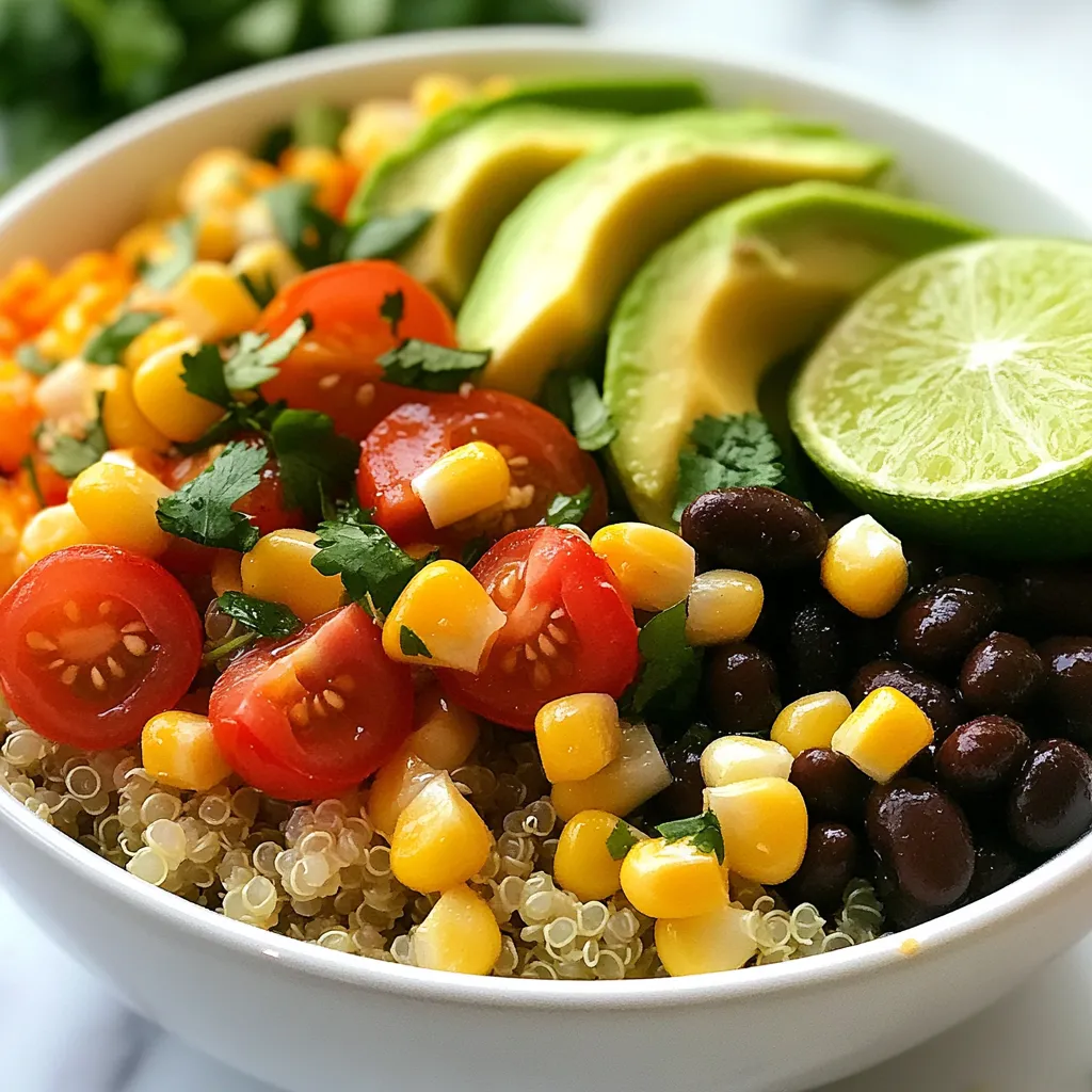 Savory Southwest Black Bean Quinoa Bowl Recipe