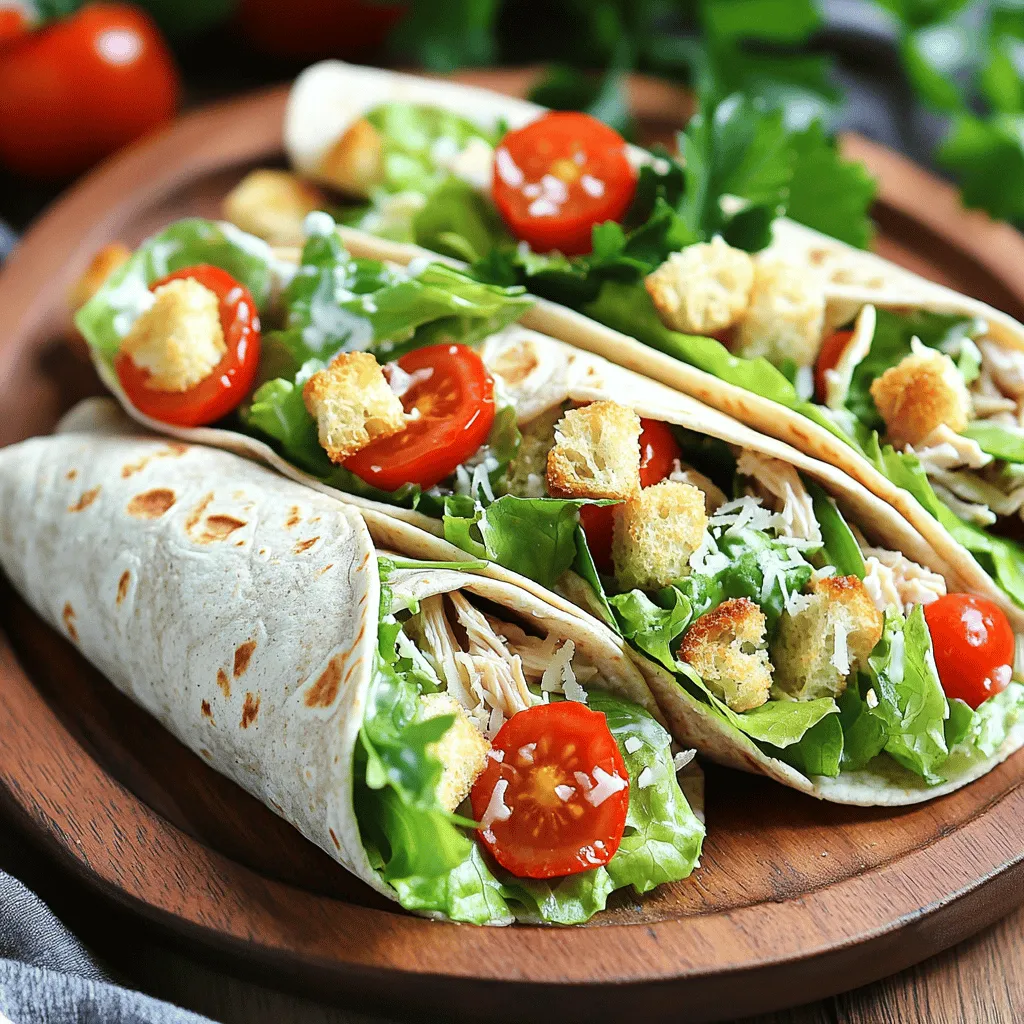 Easy Chicken Caesar Wraps Fast and Flavorful Meal