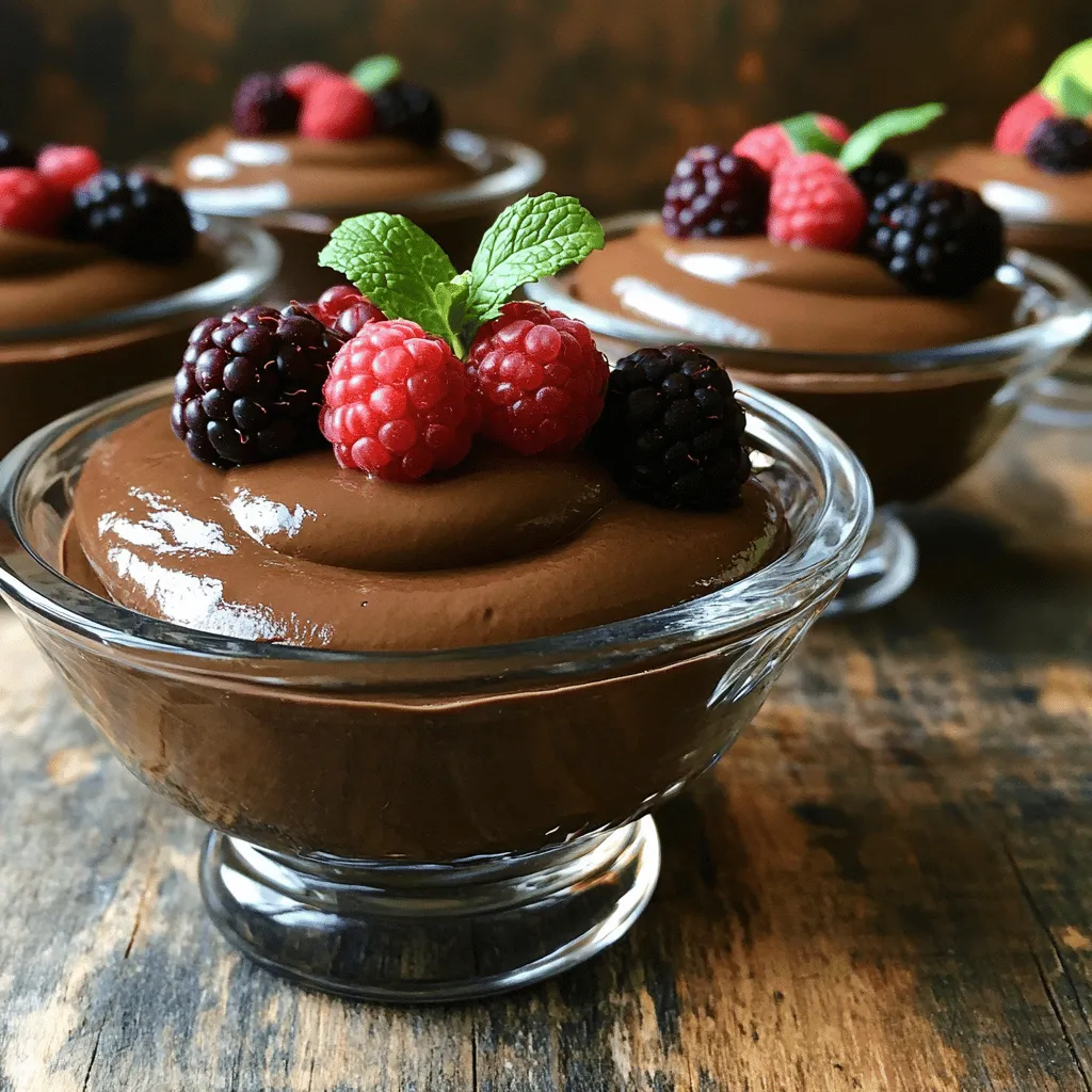 Vegan Chocolate Avocado Mousse Rich and Creamy Delight