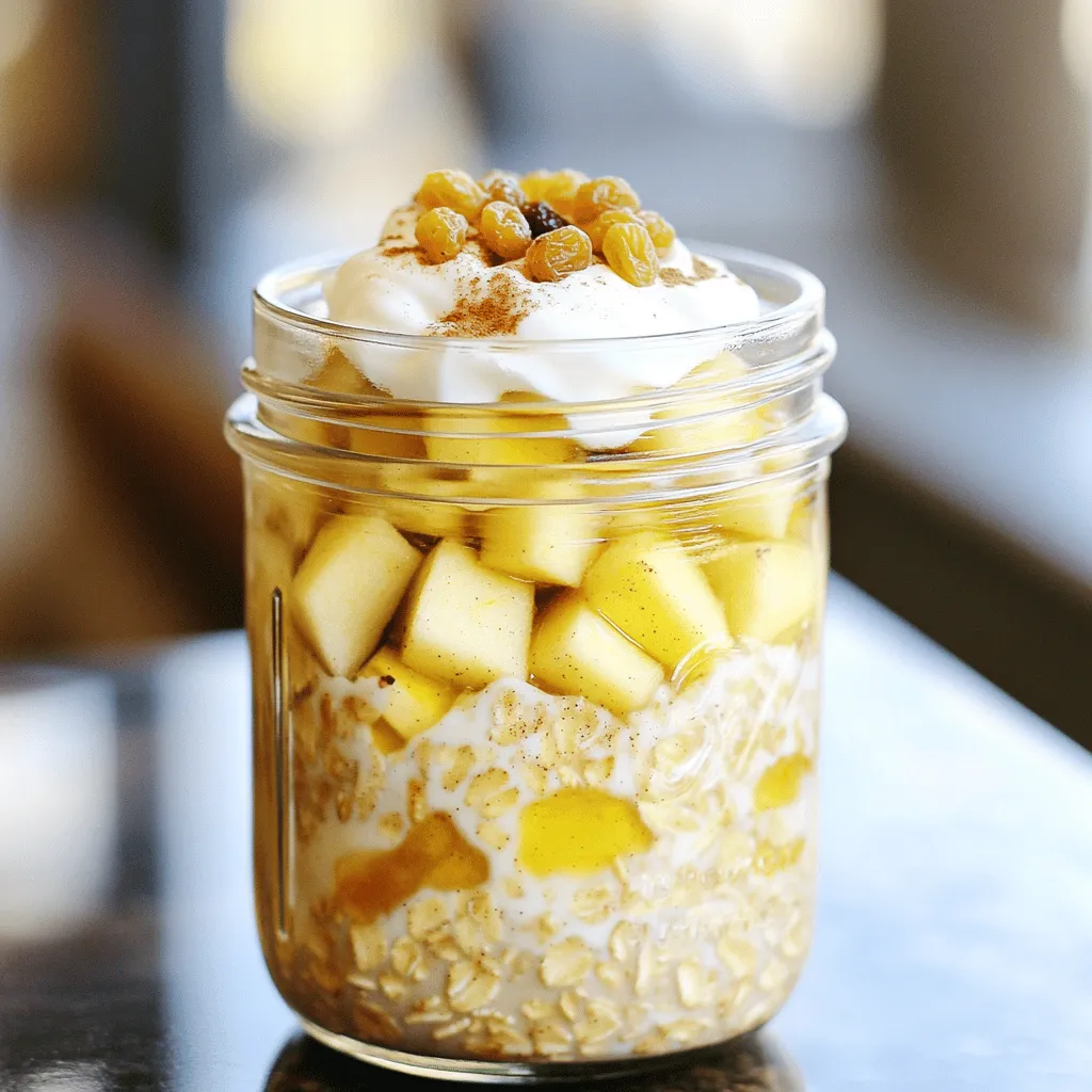 Savory Apple Pie Overnight Oats Simple and Healthy Meal