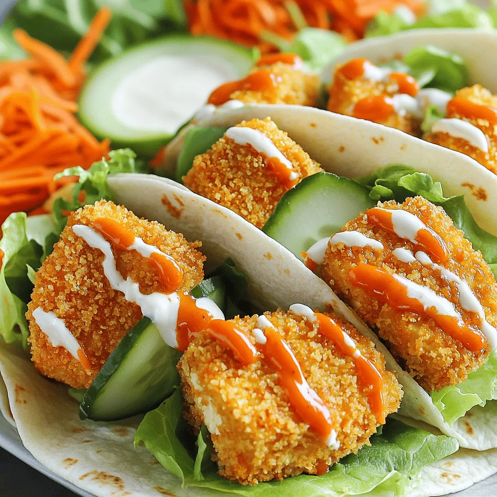 Crispy Buffalo Tofu Wraps Healthy and Flavorful Bite