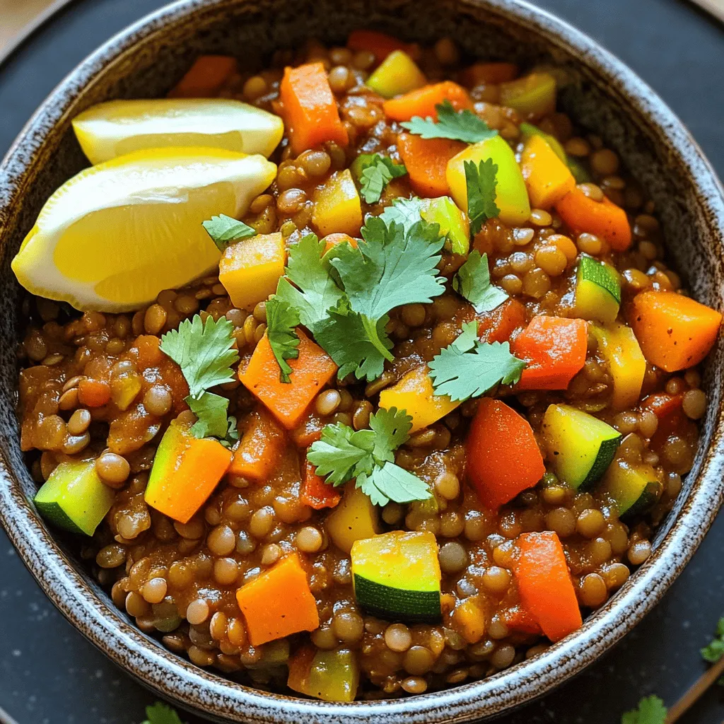 Cozy Moroccan Lentil Stew Hearty and Flavorful Meal