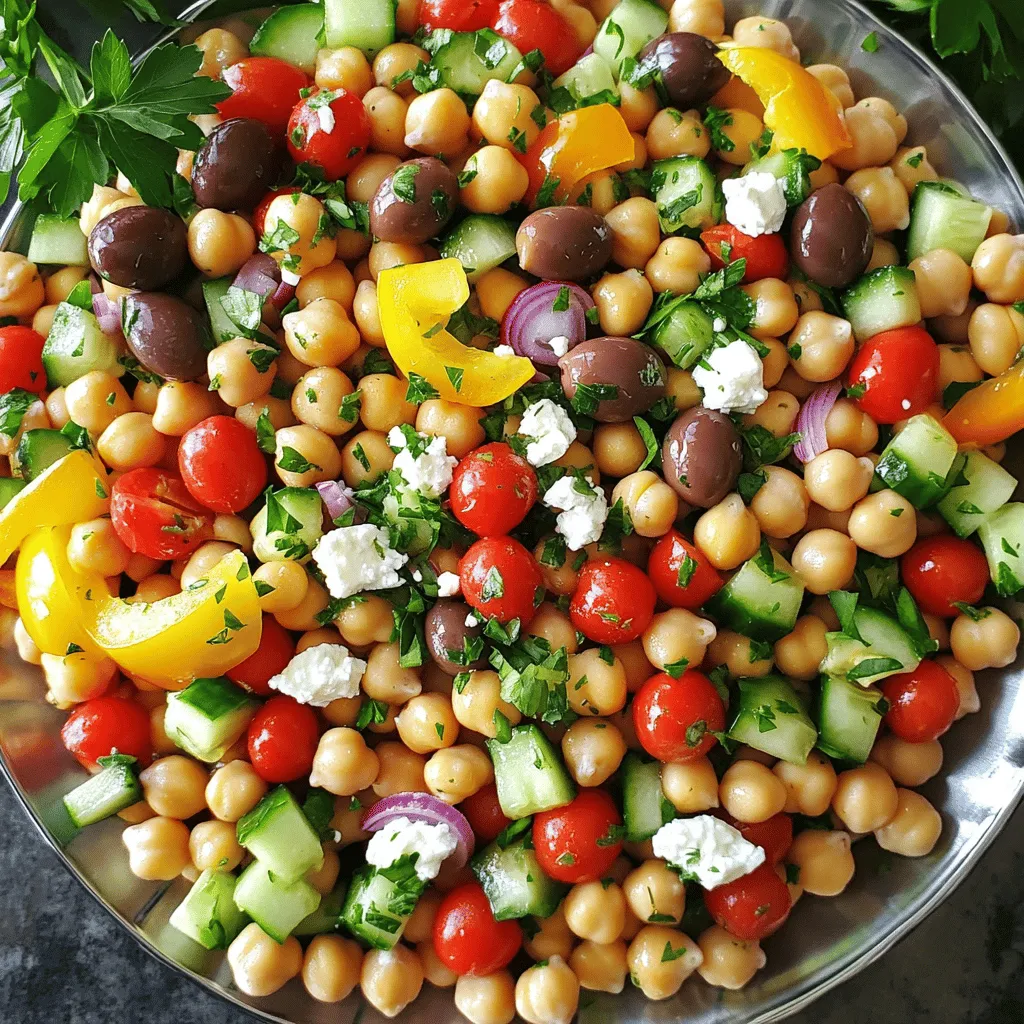 Mediterranean Chickpea Salad Fresh and Flavorful Dish