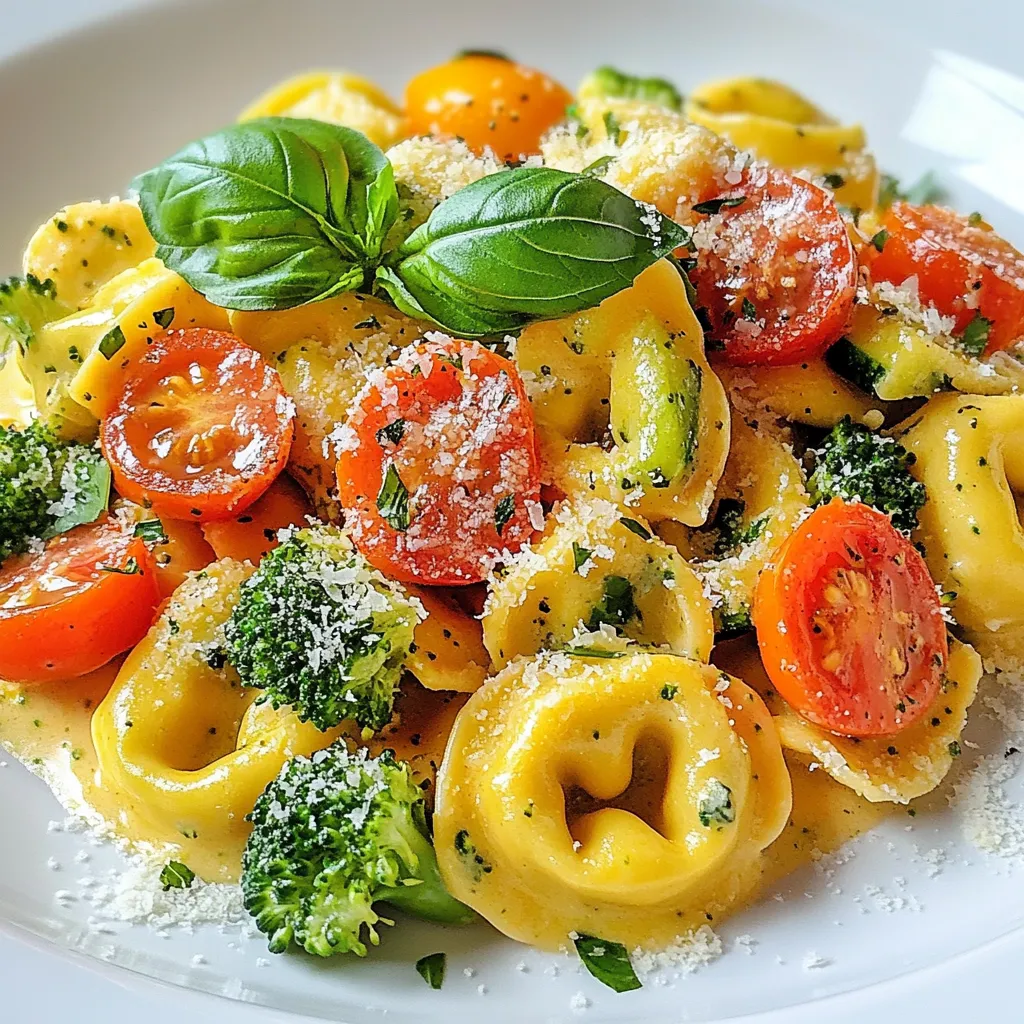 Creamy Tortellini Primavera Quick and Tasty Meal