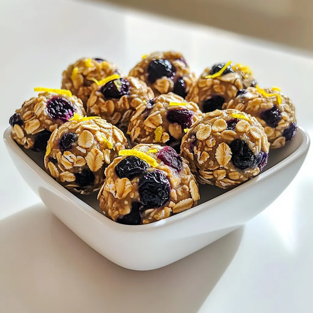 Blueberry Lemon Energy Bites Quick and Healthy Snack