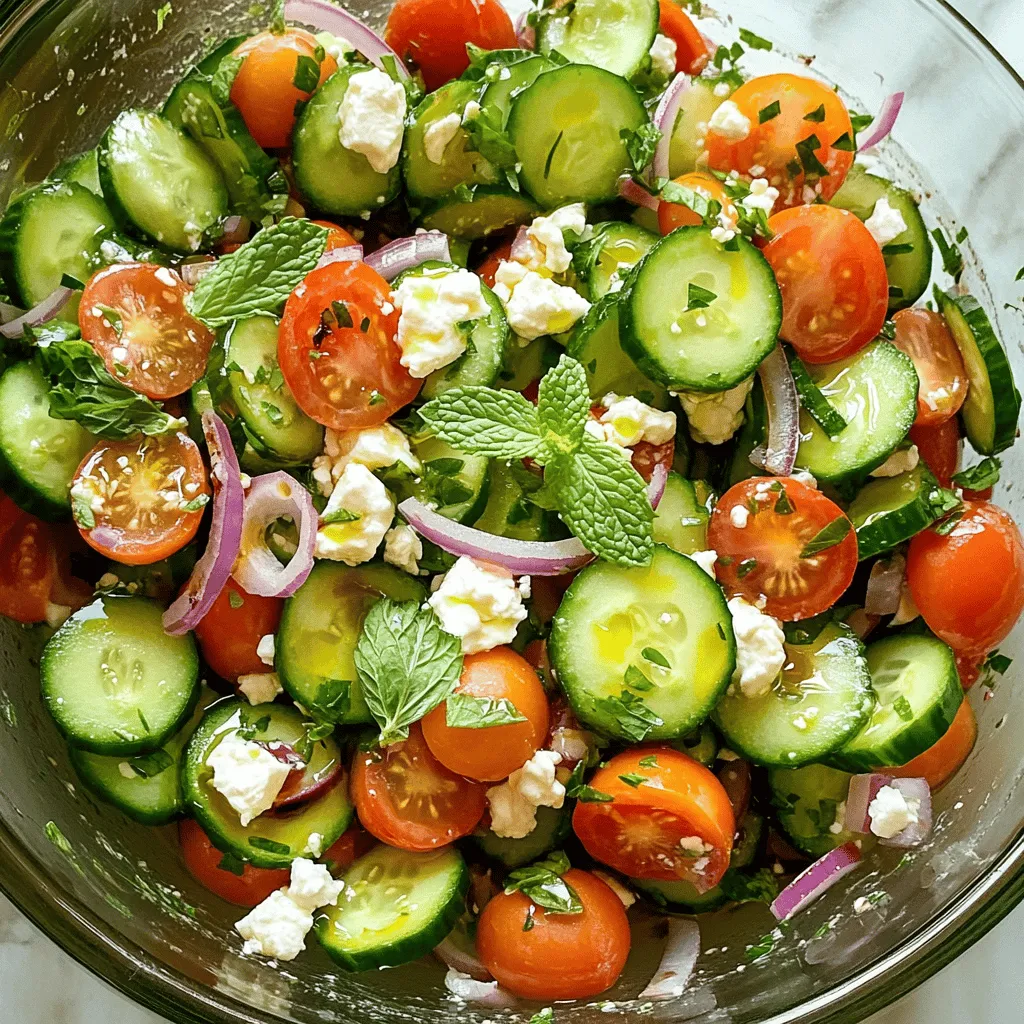 Cucumber Tomato Feta Salad Fresh and Flavorful Recipe