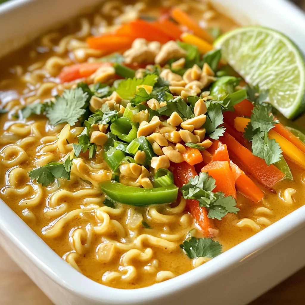 Minute Thai Peanut Ramen Quick and Flavorful Meal
