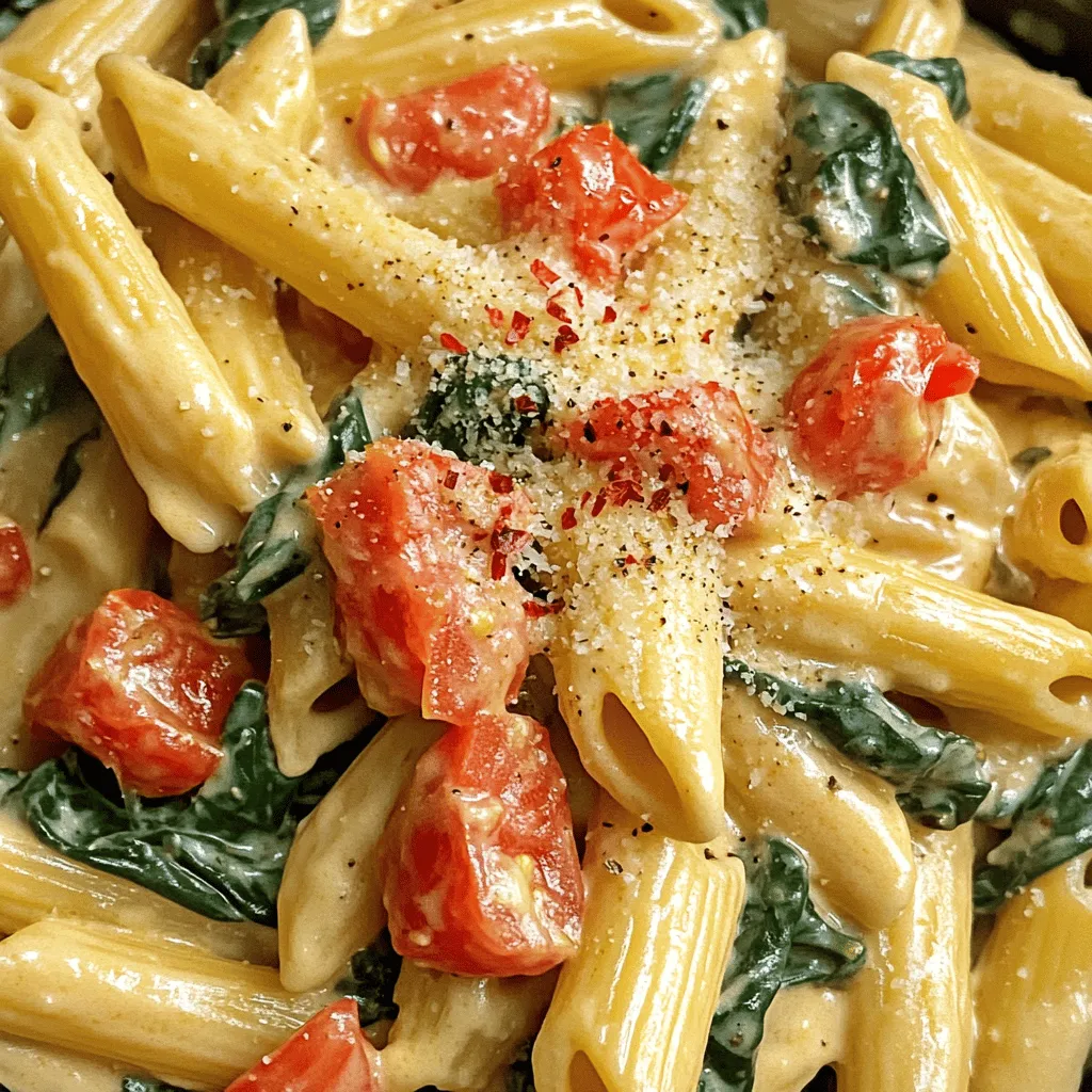 Creamy Tomato Spinach Pasta Flavorful Weeknight Meal