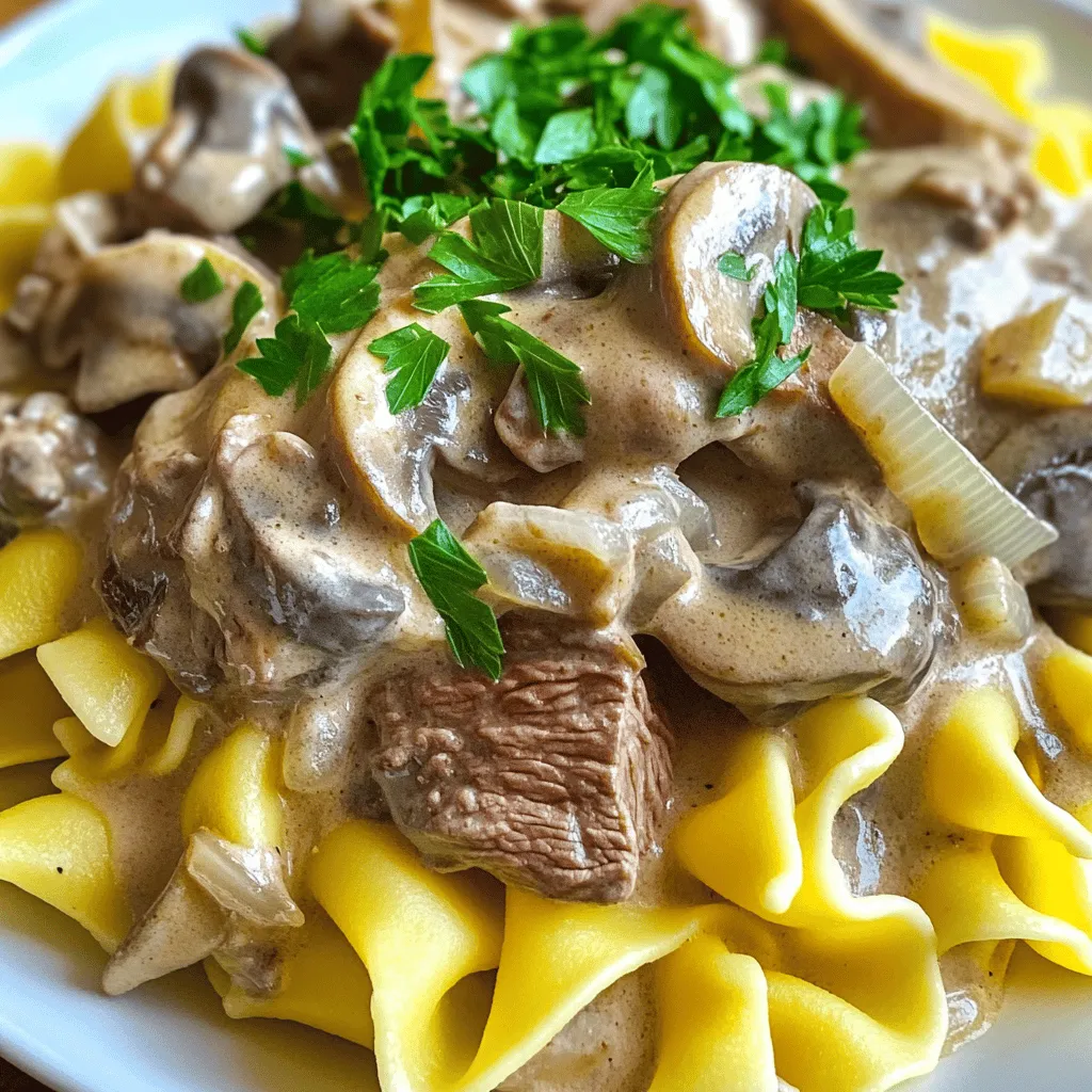 Classic Beef Stroganoff Savory and Creamy Comfort