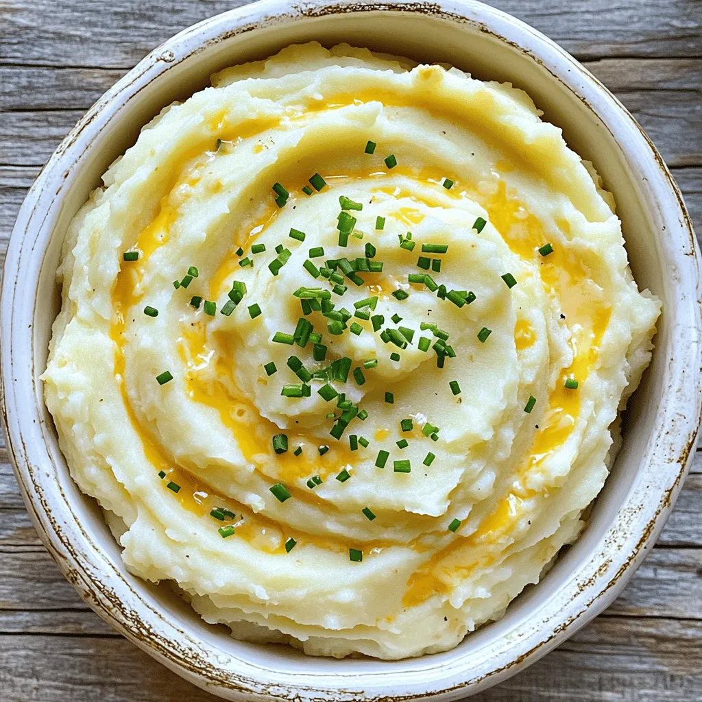 Cheesy Garlic Mashed Potatoes Comforting Side Dish