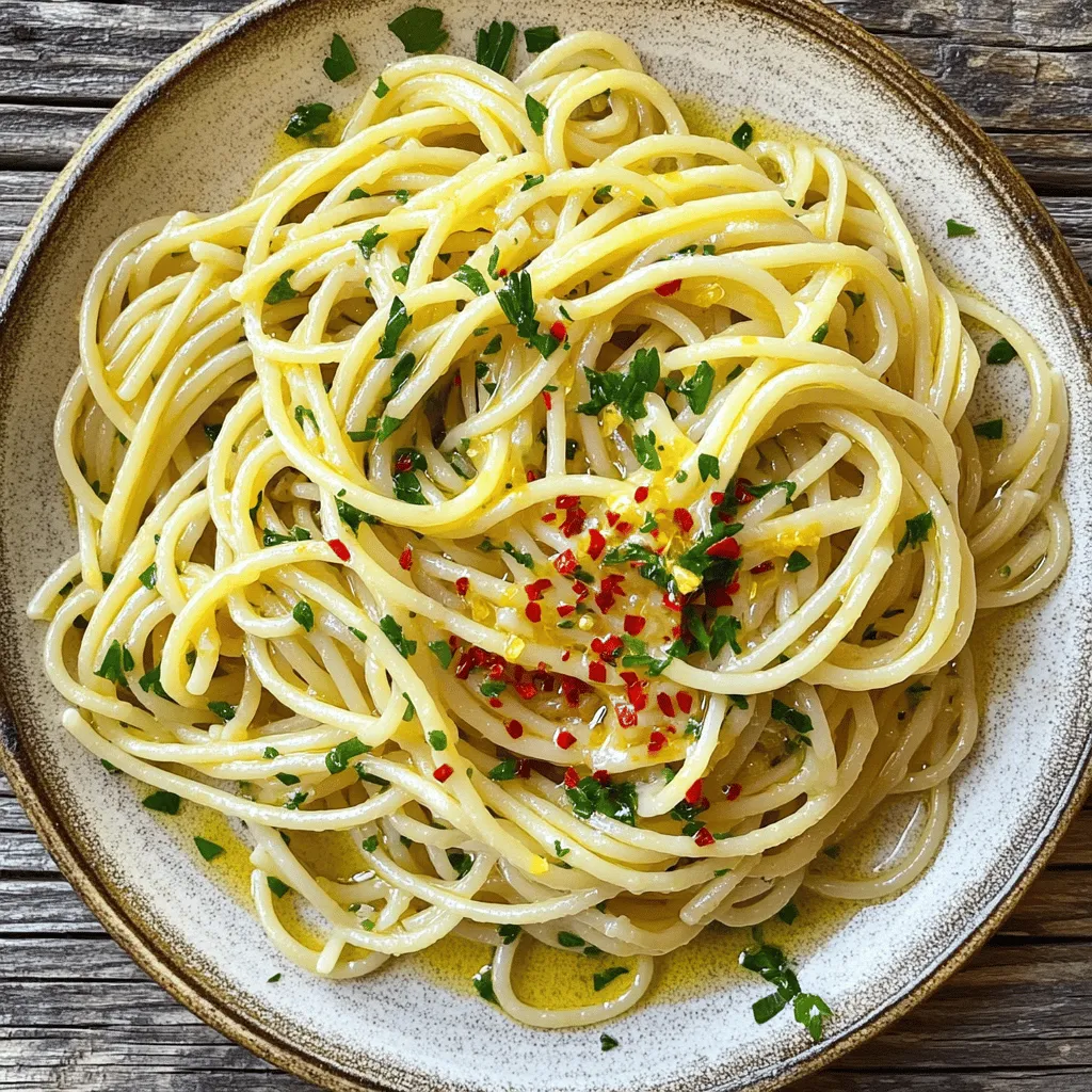 22. Spaghetti Aglio e Olio with Chili Flakes Delight