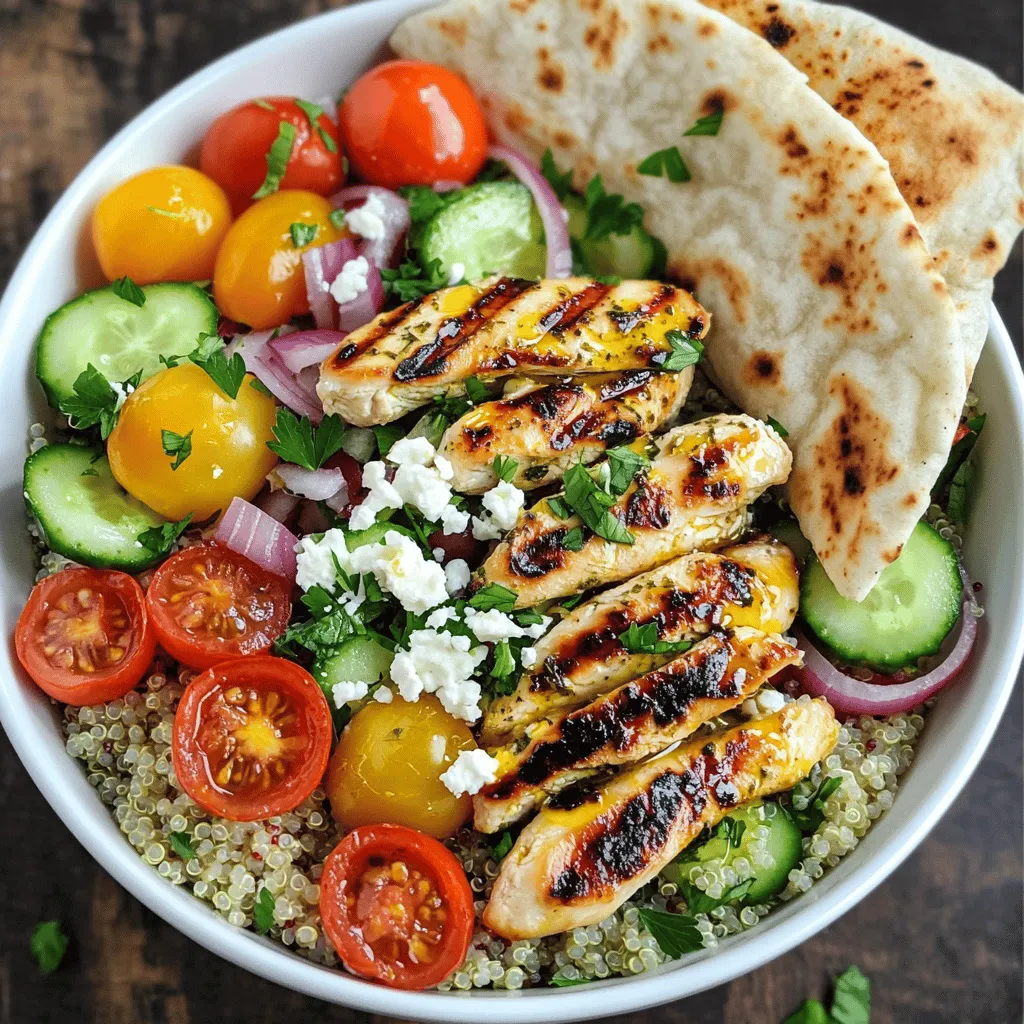 Greek Chicken Gyro Bowls Flavorful and Simple Meal
