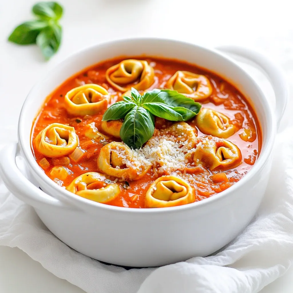 Slow Cooker Creamy Tomato Tortellini Delightful Dish