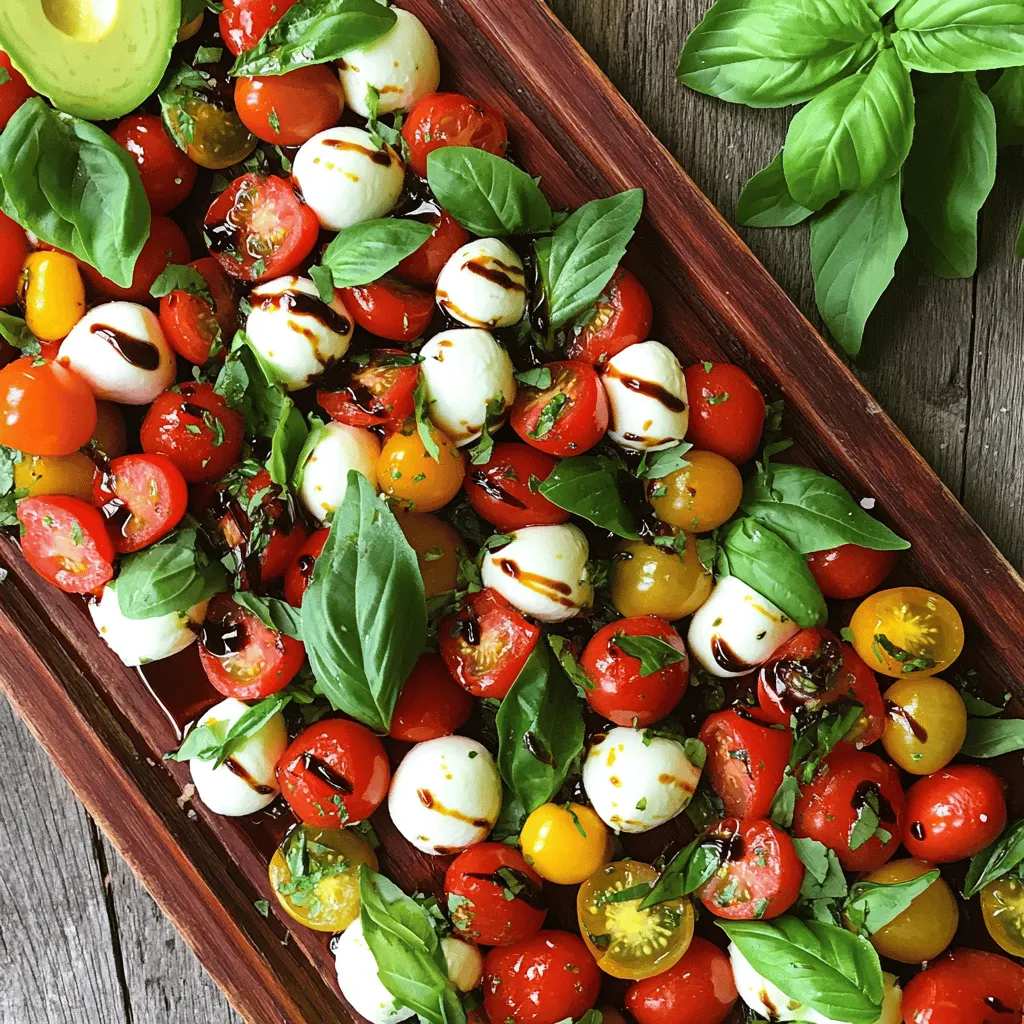 Balsamic Glazed Caprese Salad Fresh and Flavorful Dish