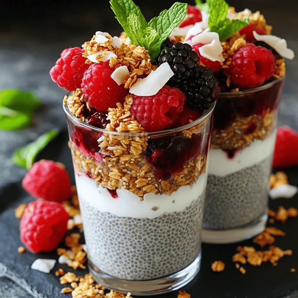 Berry Coconut Chia Parfait Fresh and Simple Recipe