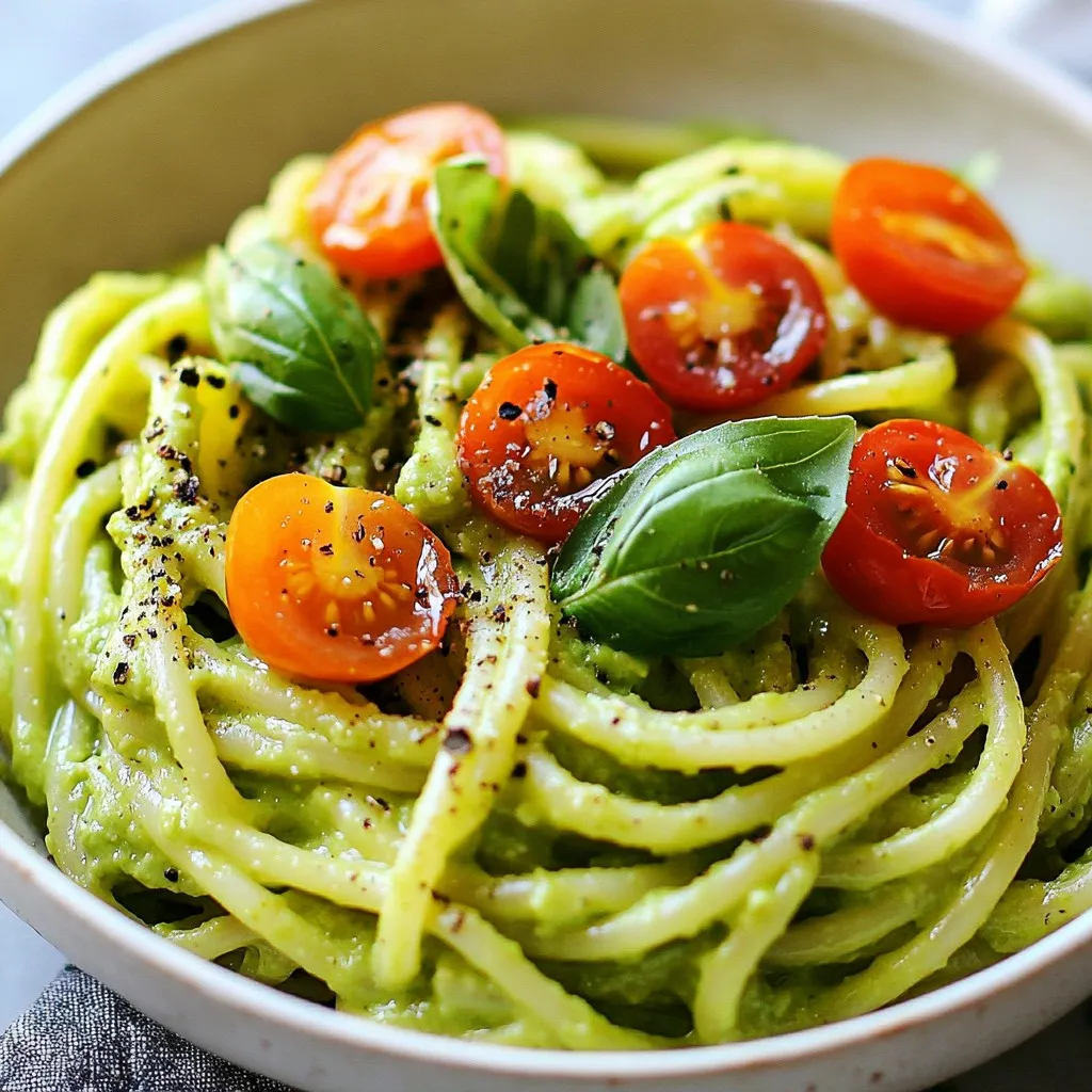 Creamy Avocado Pasta Hearty and Flavorful Meal