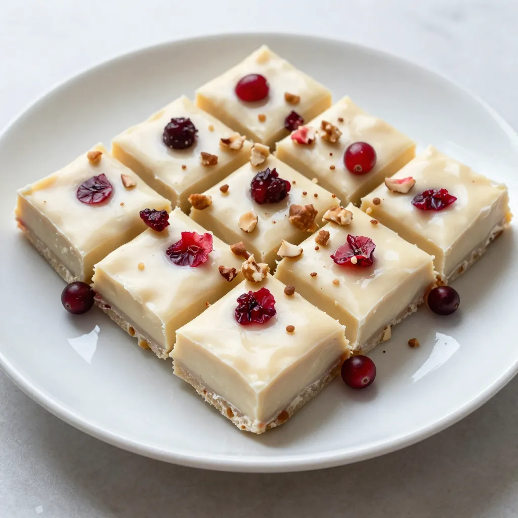 White Chocolate Cranberry Fudge Delightful and Easy Treat