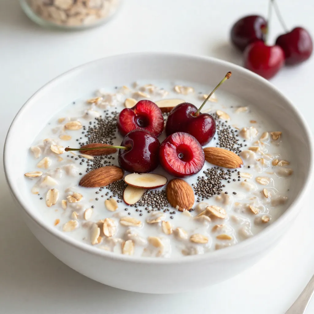 Cherry Almond Overnight Oats Easy and Nutritious Recipe