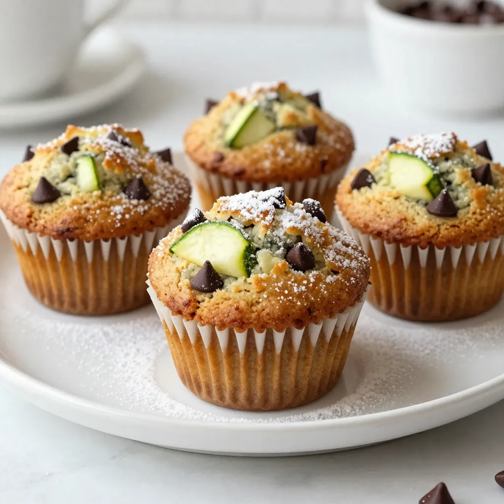 Chocolate Chip Zucchini Muffins Easy and Tasty Treat