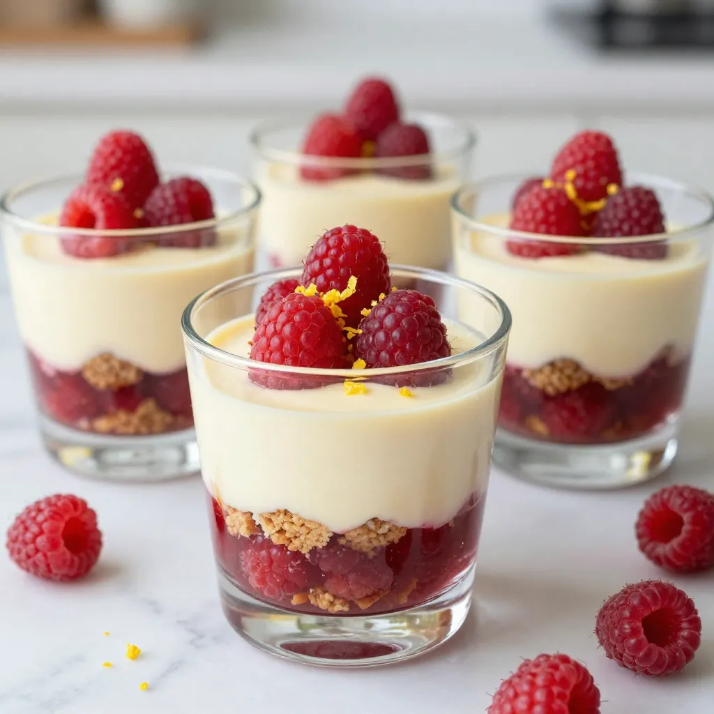 Raspberry Lemon Cheesecake Parfaits Simple and Tasty