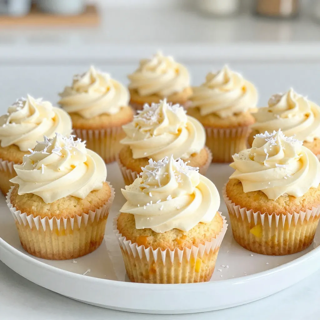 Coconut Pineapple Cupcakes Delightful and Easy Treat