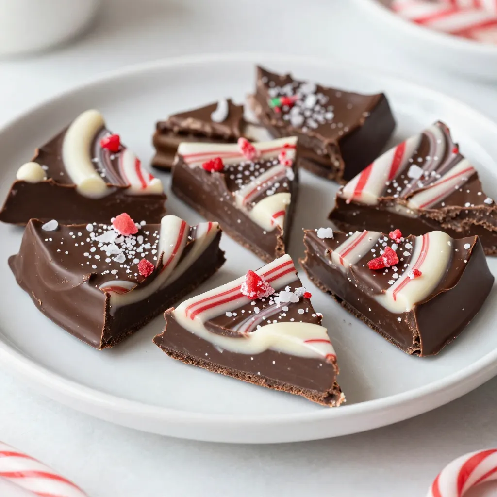 Chocolate Candy Cane Bark Delightful Holiday Treat