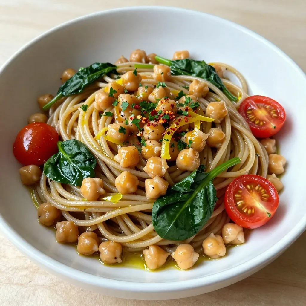 Zesty Lemon Chickpea Pasta Fresh Flavor Explosion