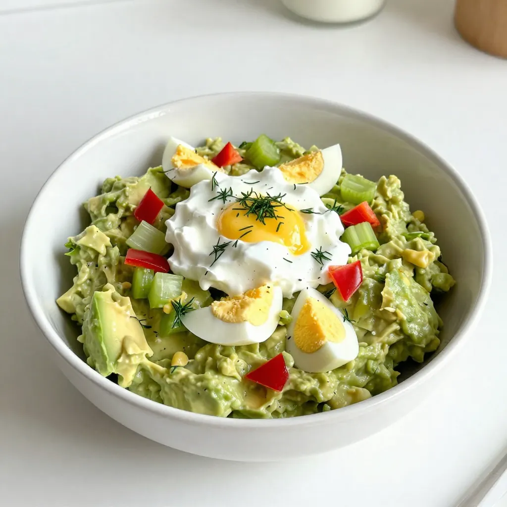 Creamy Avocado Egg Salad Quick and Healthy Recipe