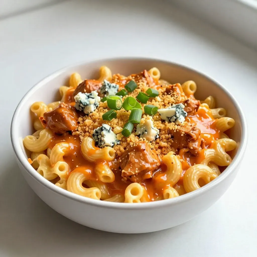Buffalo Chicken Mac and Cheese Tasty Dinner Delight