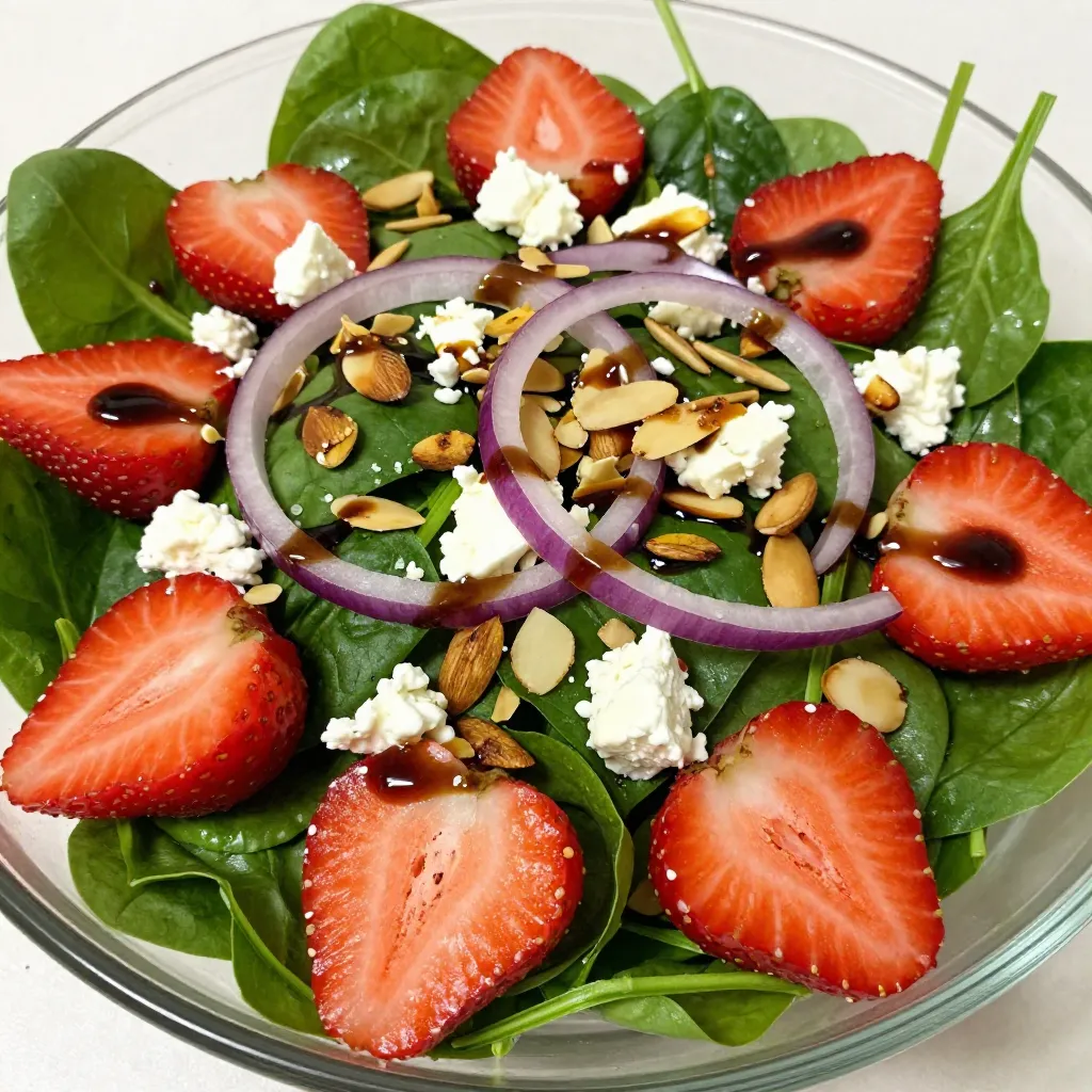 Almond Strawberry Spinach Salad Packed with Flavor