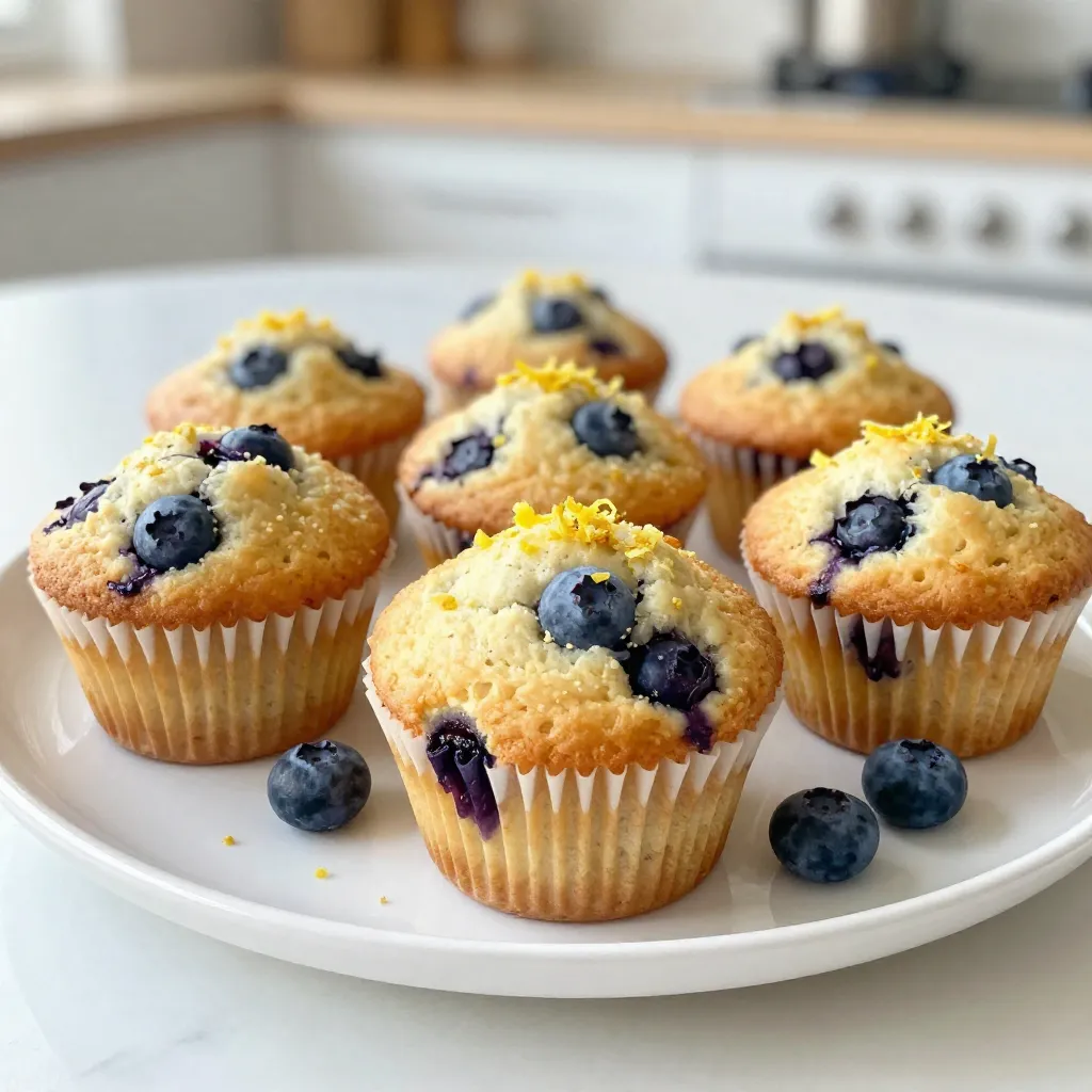 Blueberry Lemon Protein Muffins Simple and Healthy Snack