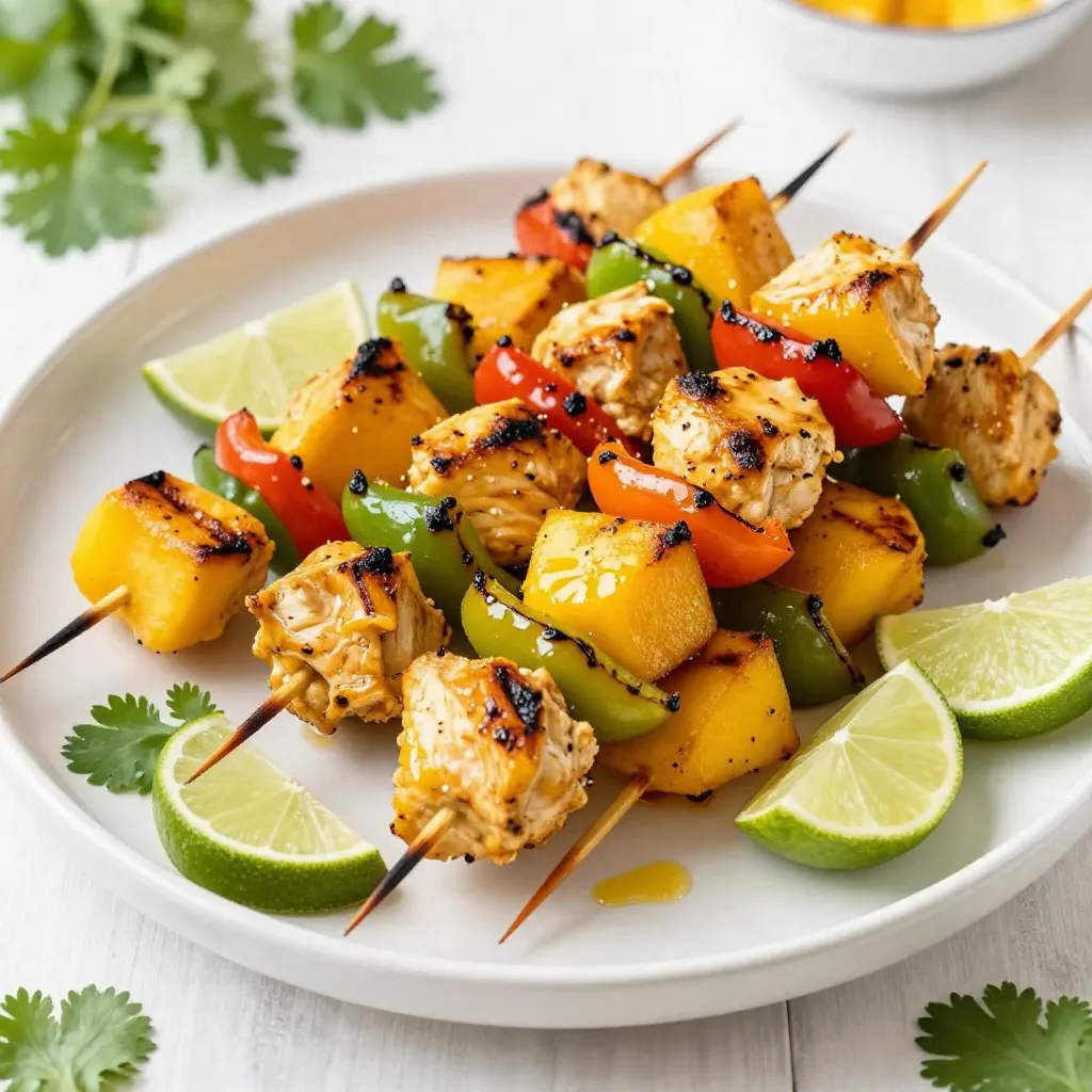 Mango Lime Grilled Chicken Kebabs Flavorful and Easy