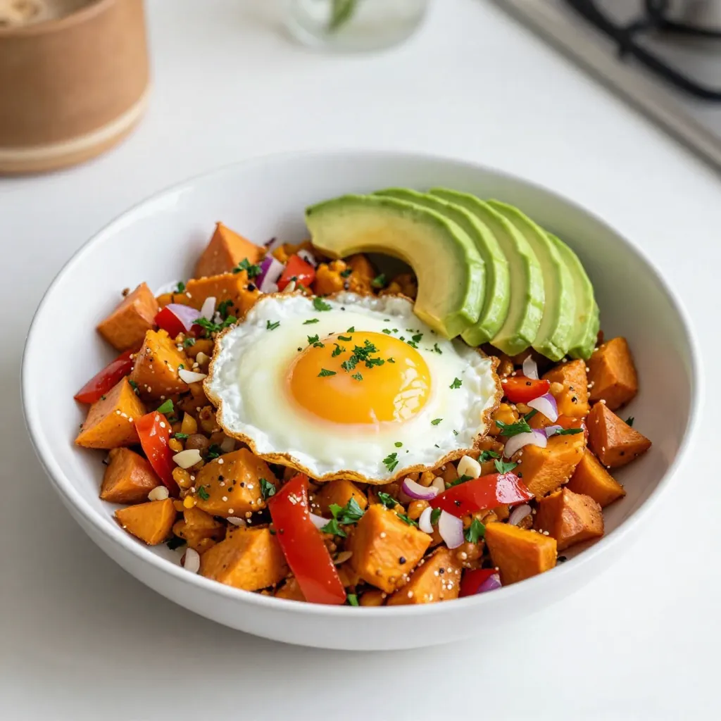 Sweet Potato Breakfast Hash Tasty and Filling Meal