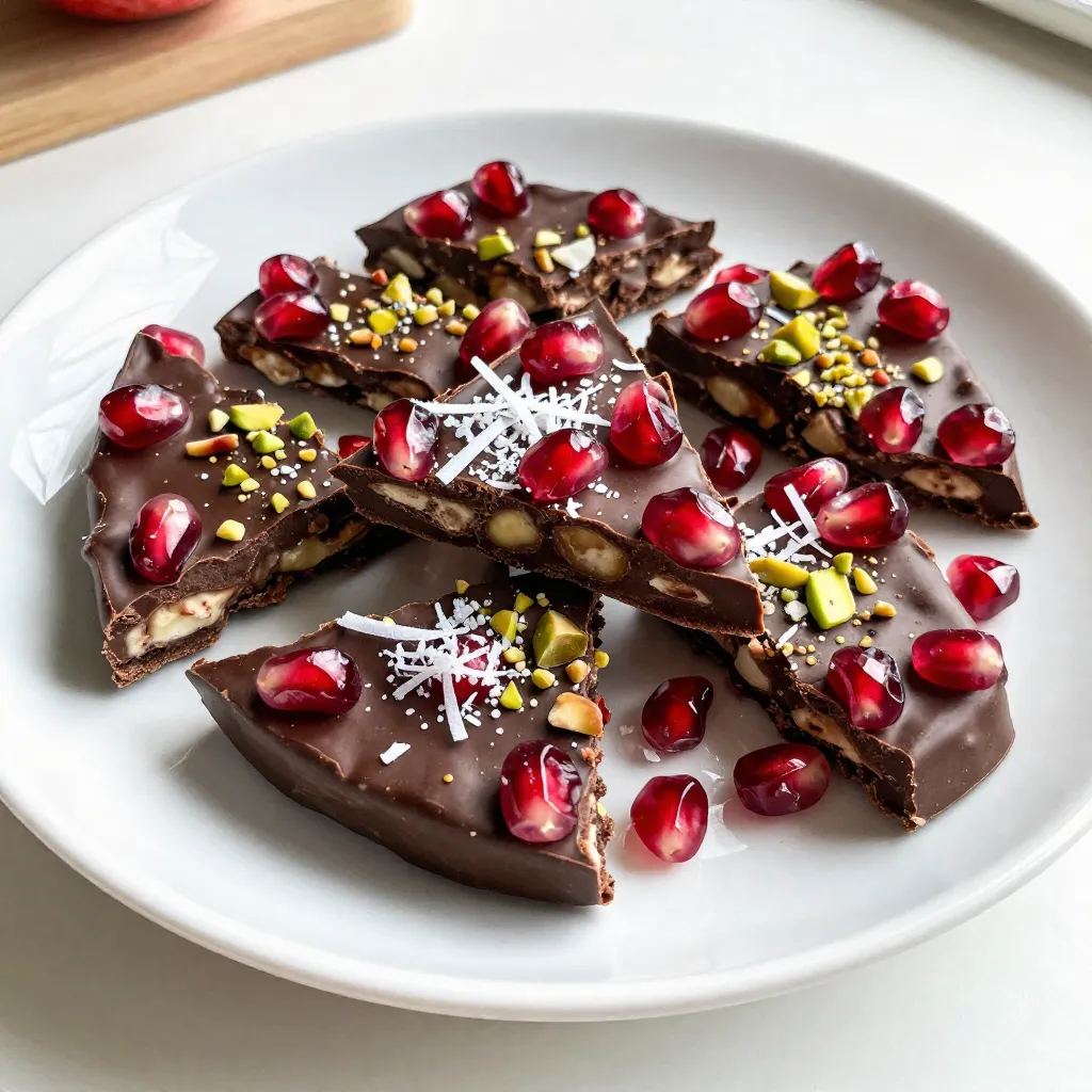 Pomegranate Chocolate Bark Irresistible Dessert Recipe