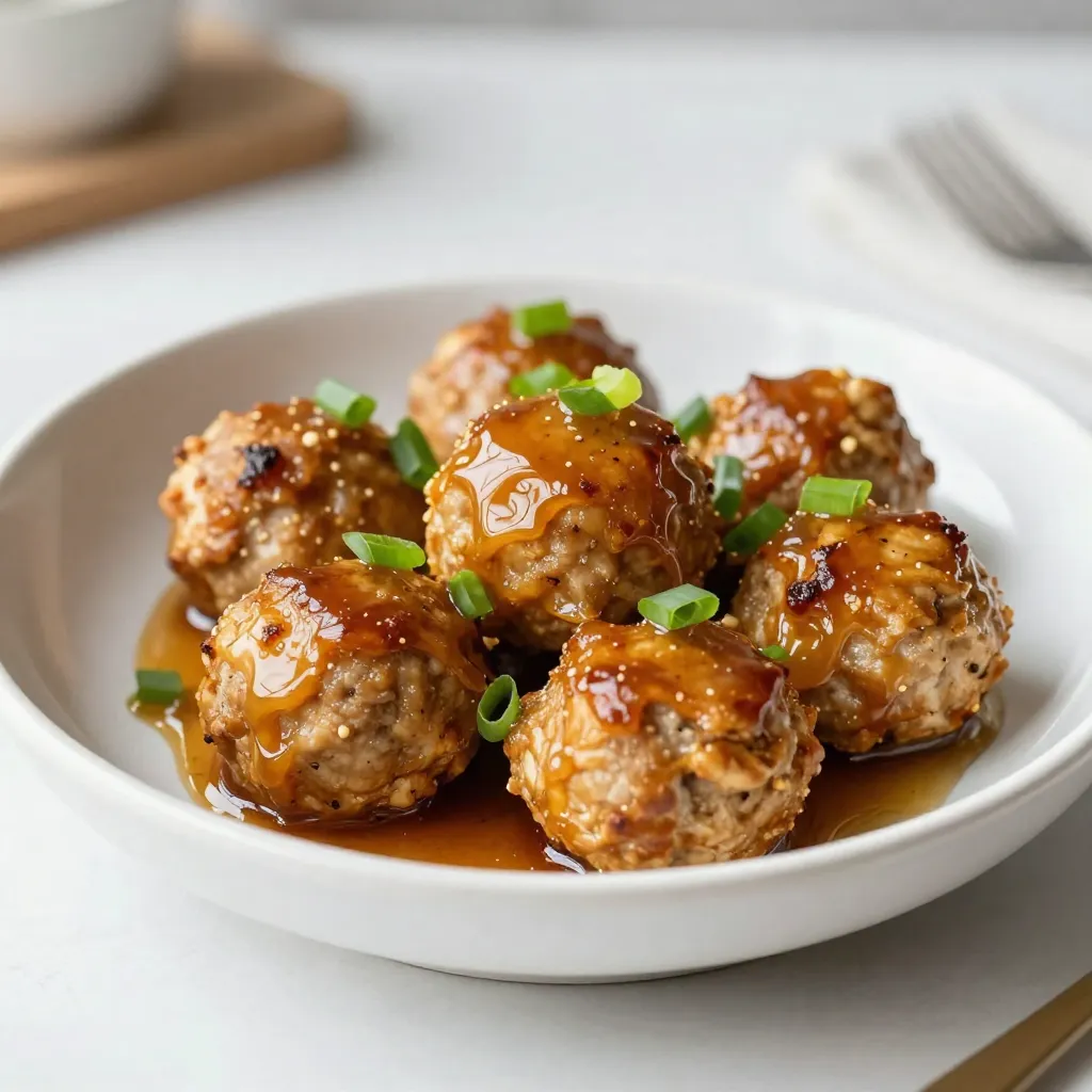 Honey Garlic Chicken Meatballs Great Weeknight Meal