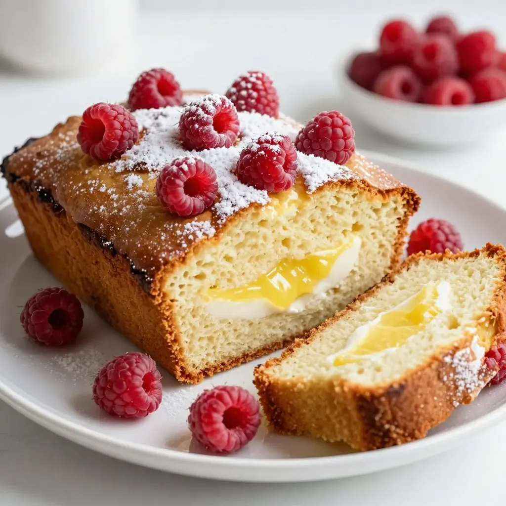 Lemon Raspberry Yogurt Loaf Delightful Flavor Treat