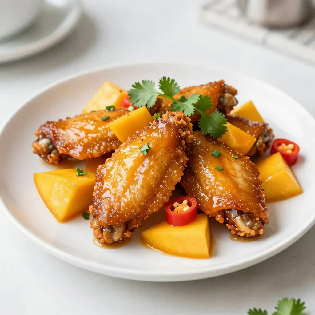 Sweet Heat Mango Habanero Wings Simple and Tasty Meal