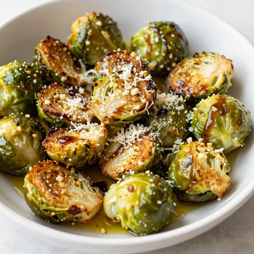 Garlic Parmesan Brussels Sprouts Flavorful Side Dish