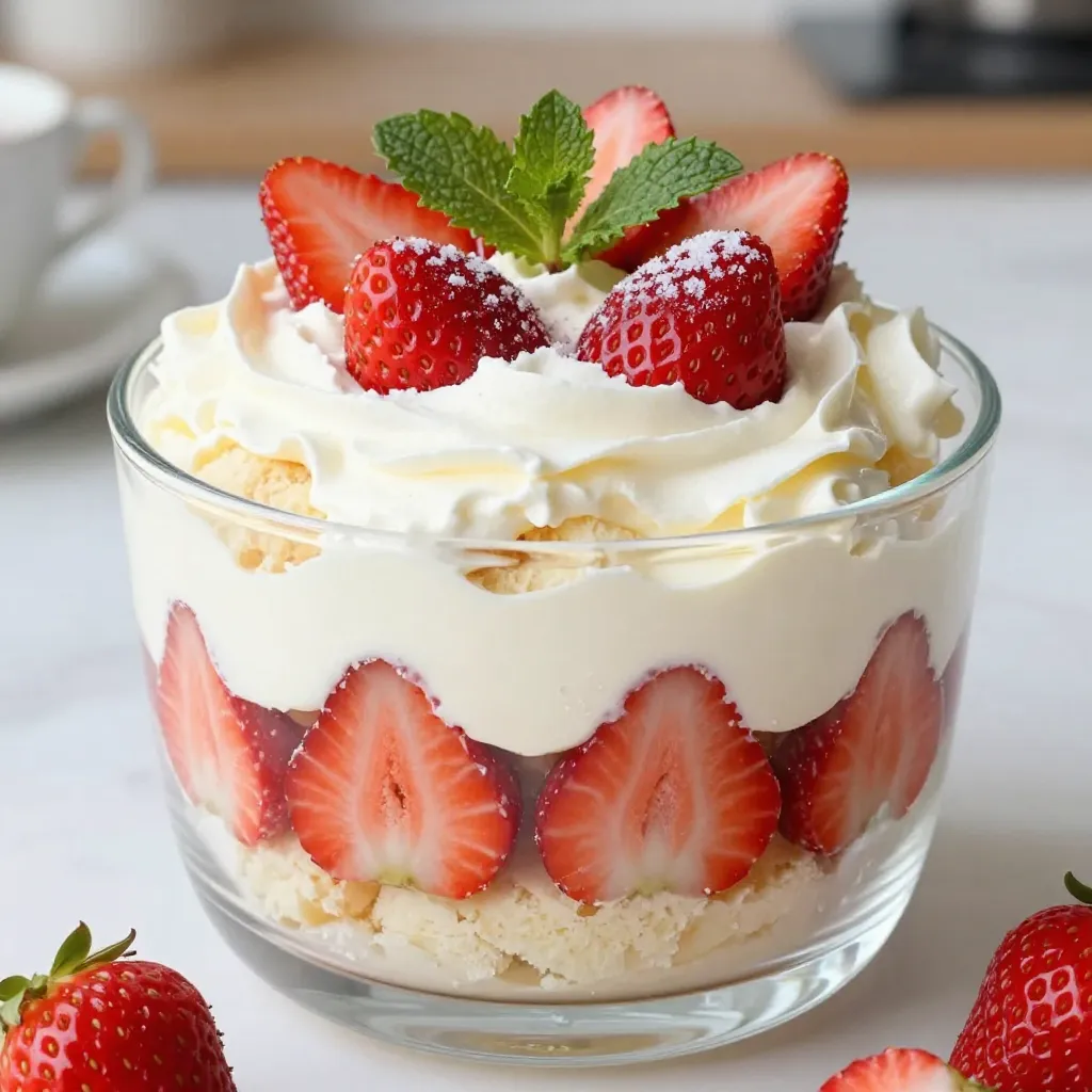 Strawberry Shortcake Trifle Divine Dessert Delight