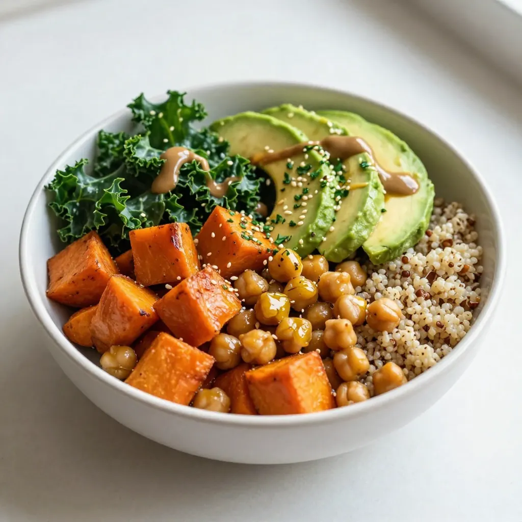 Sweet Potato Chickpea Buddha Bowl Flavorful Delight