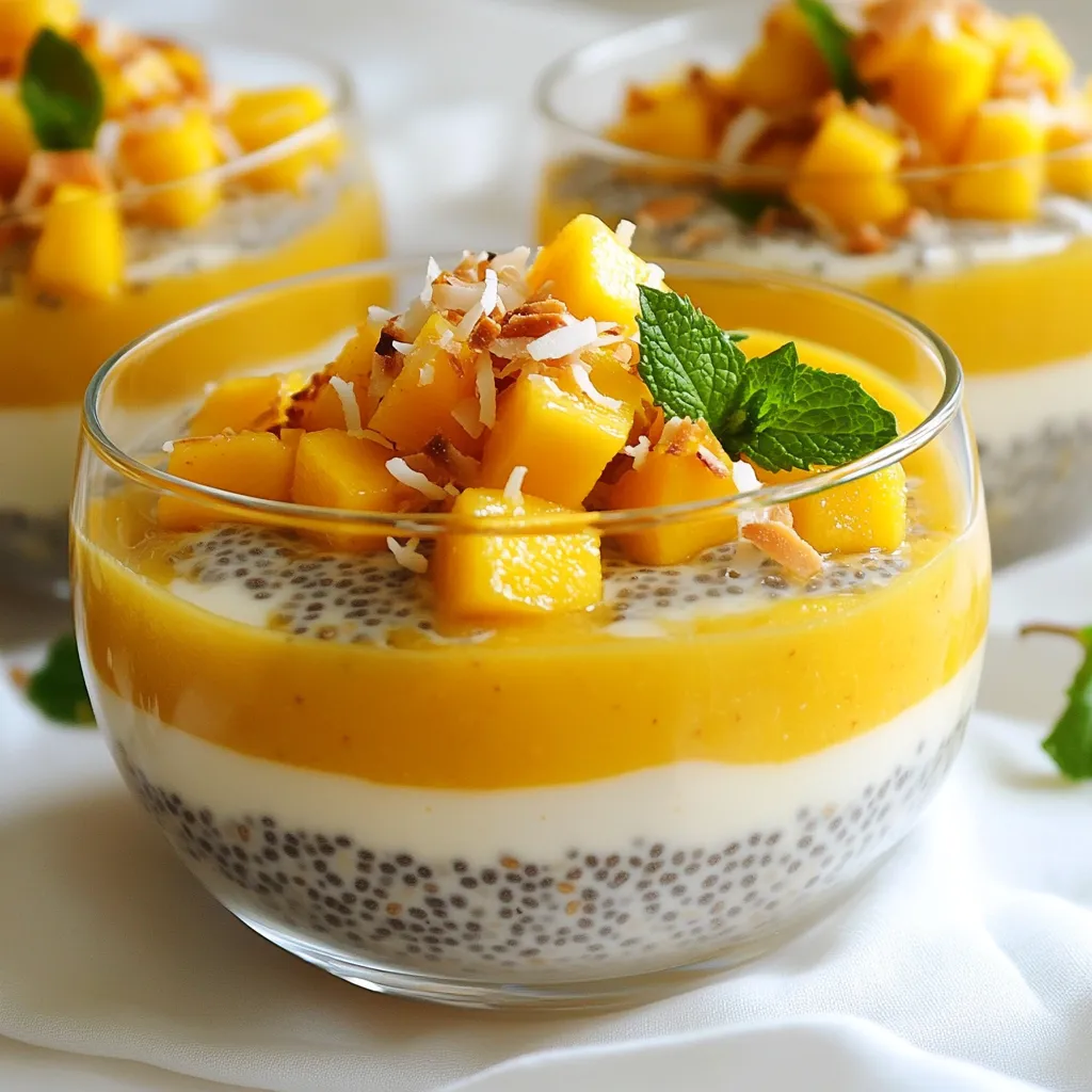 Mango Coconut Chia Pudding Simple and Healthy Recipe