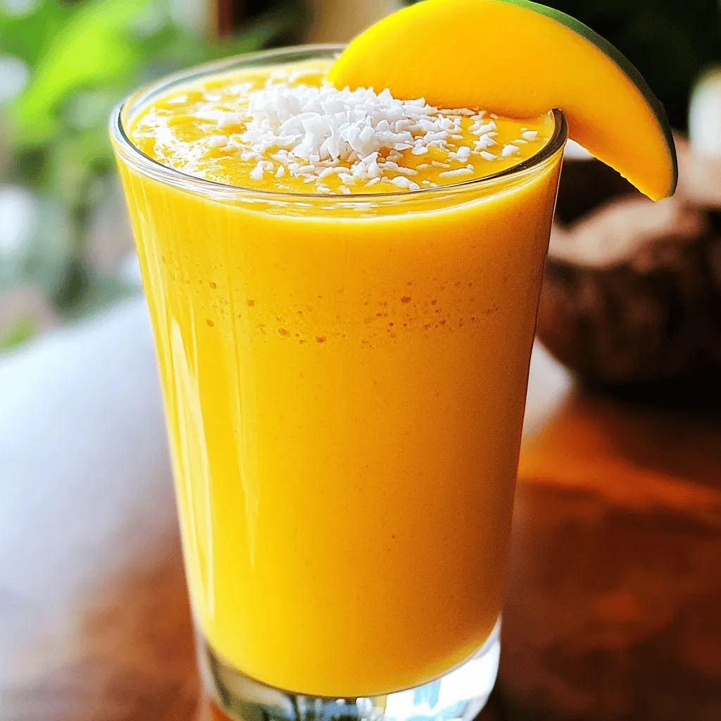 Mango Coconut Protein Shake Nutrient-Packed Boost