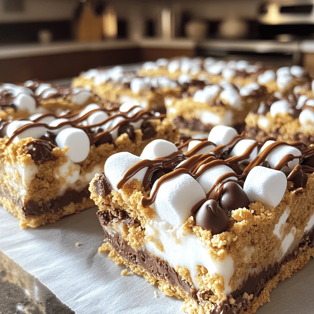 Chocolate Chip S’mores Bars Irresistible Dessert Treat