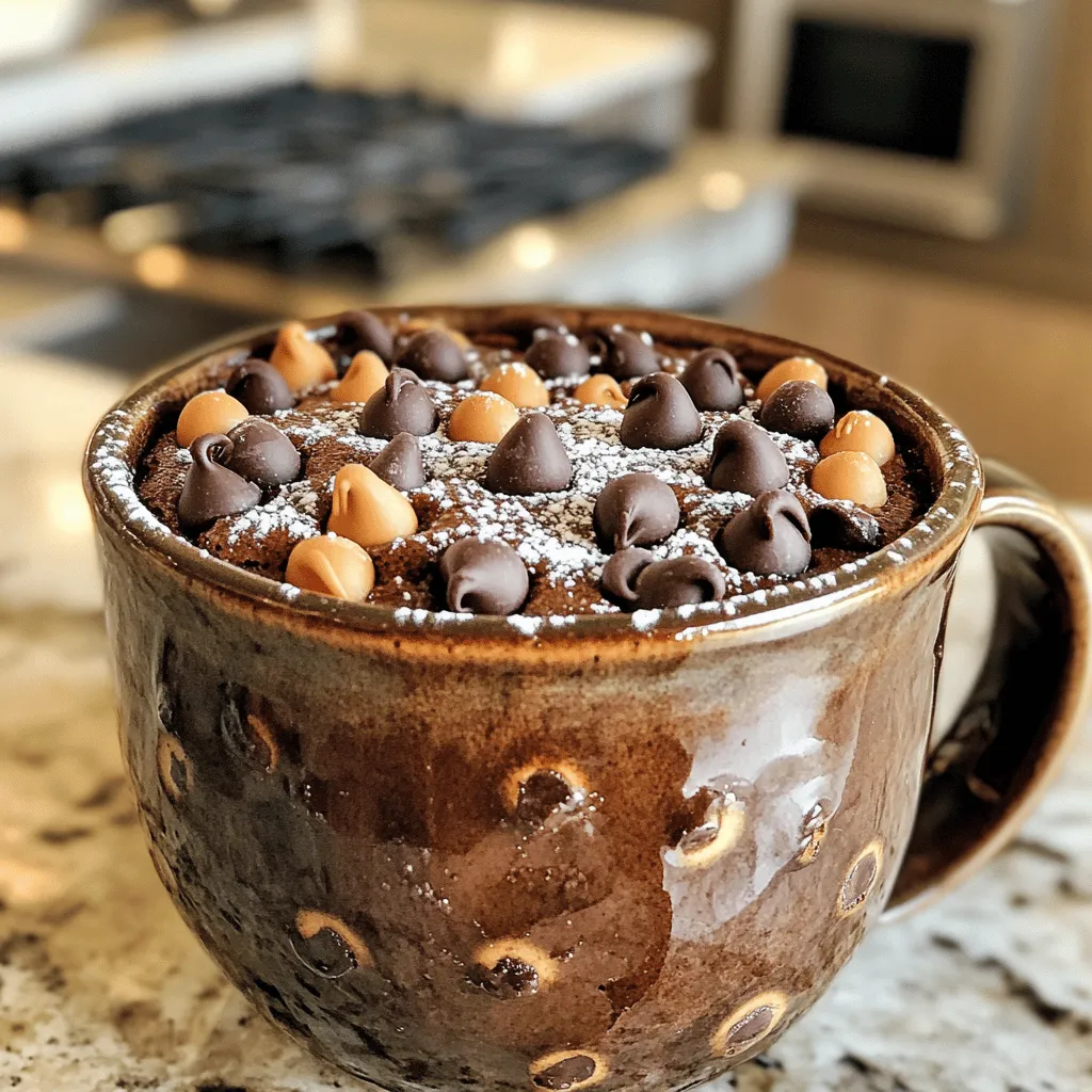 Chocolate Peanut Butter Mug Cake Simple and Quick Treat