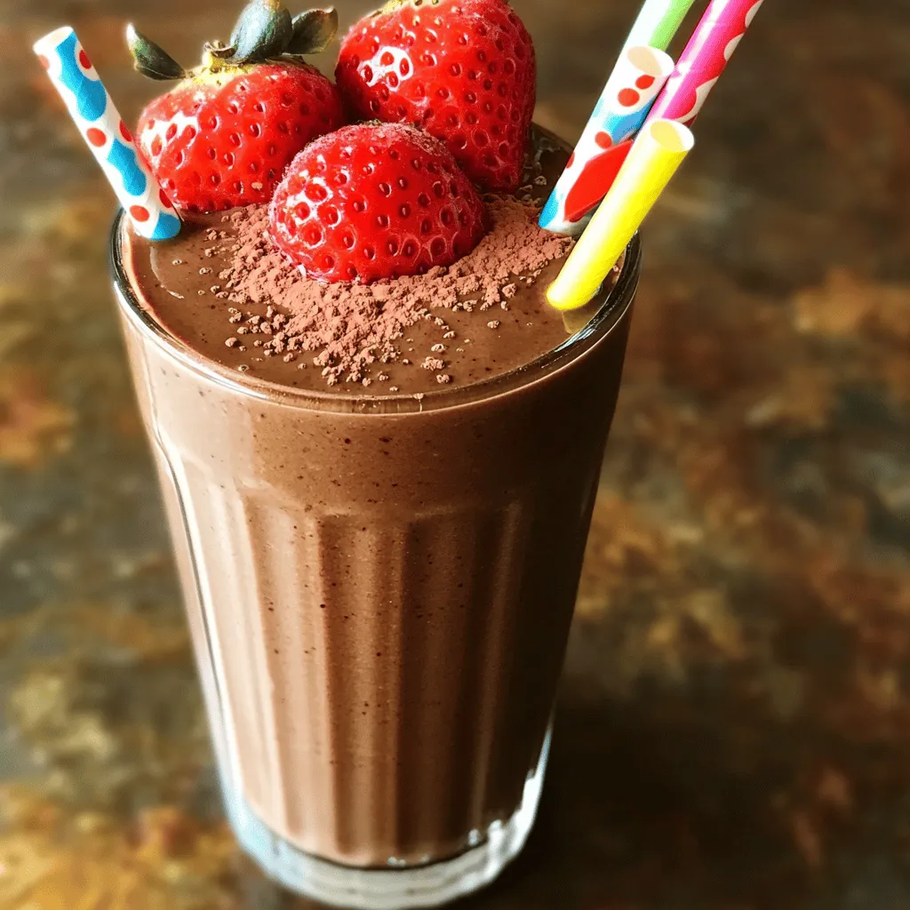 Chocolate Strawberry Smoothie Delightfully Simple Recipe
